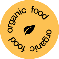 sticker organic food